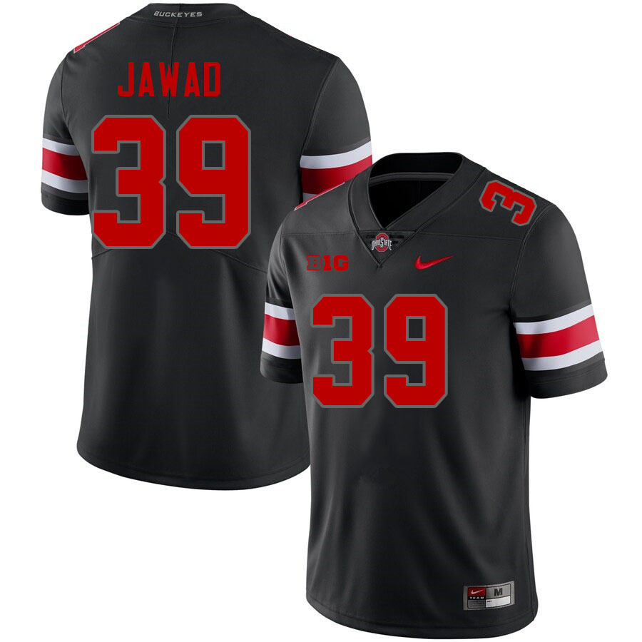 Men #39 Hadi Jawad Ohio State Buckeyes College Football Jerseys Stitched-Blackout